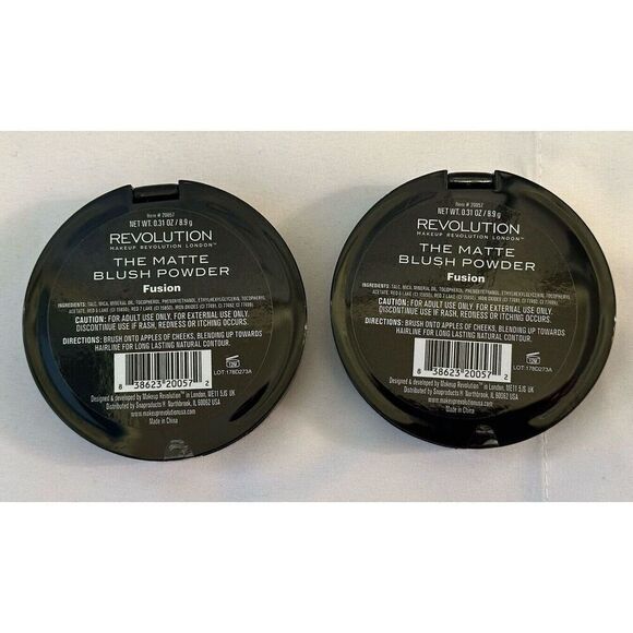 Revolution The Matte Blush Powder Set of 2 “Fusion” NEW - Picture 3 of 3